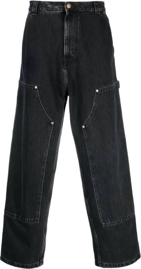Carhartt WIP Jeans met wijde pijpen Zwart