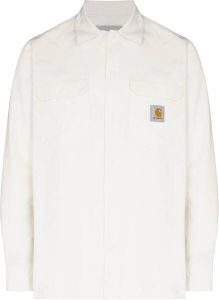 Carhartt WIP Overhemd met logopatch Beige