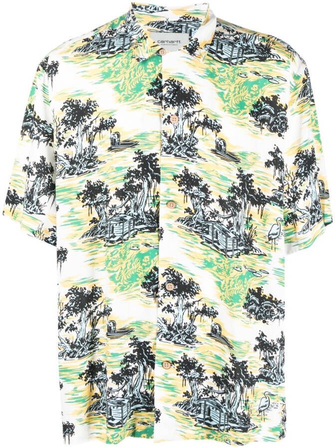 Carhartt WIP Overhemd met print Wit