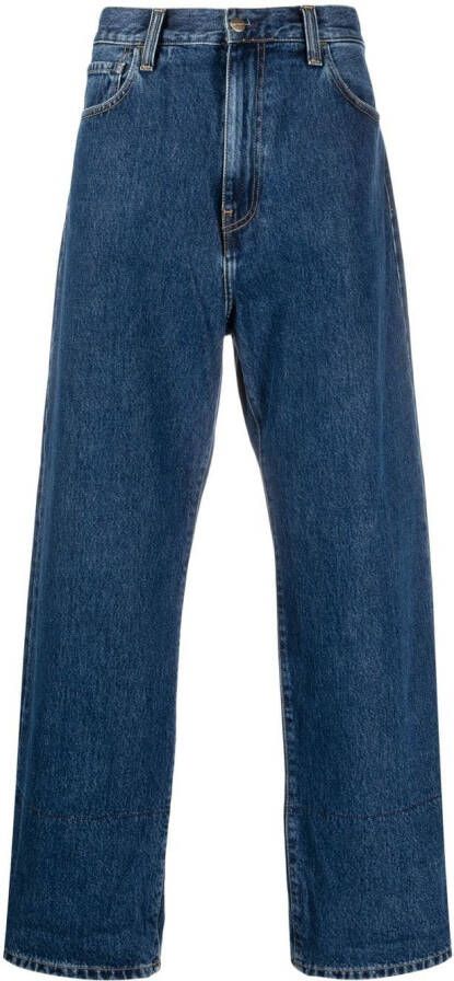 Carhartt WIP Jeans met logopatch Blauw