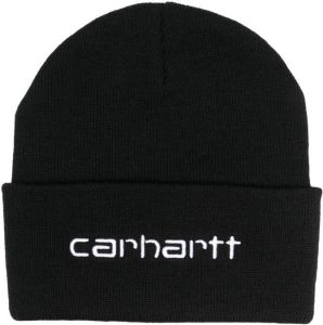Carhartt WIP Muts met geborduurd logo Zwart