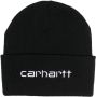 Carhartt WIP Muts met geborduurd logo Zwart - Thumbnail 1