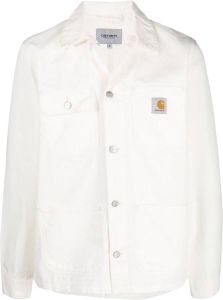Carhartt WIP Shirtjack met logopatch Wit