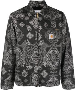 Carhartt WIP Shirtjack met paisley-print Zwart