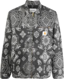 Carhartt WIP Shirtjack met paisley-print Zwart