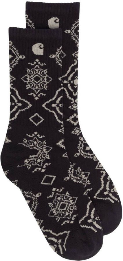 Carhartt WIP Sokken met abstracte print Zwart