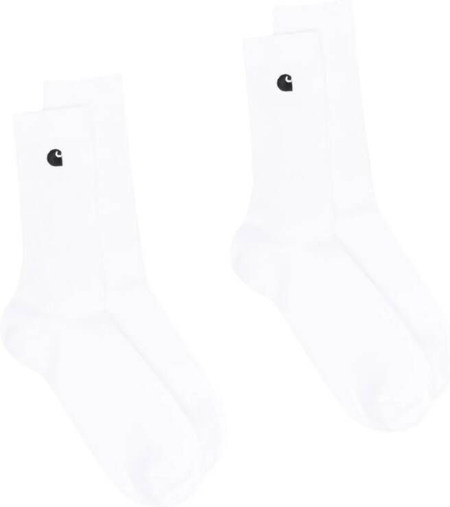 Carhartt WIP Sokken met geborduurd logo Wit