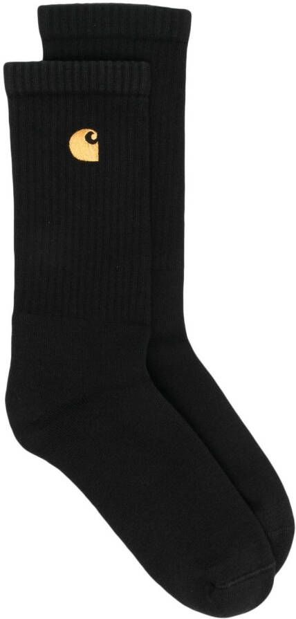 Carhartt WIP Sokken met geborduurd logo Zwart
