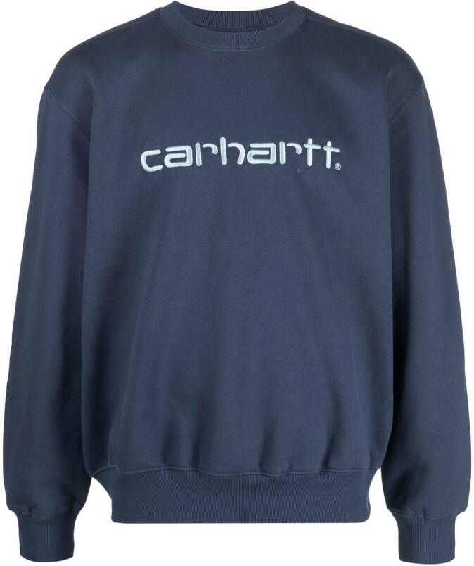 Carhartt WIP Sweater met geborduurd logo Blauw