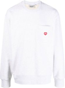 Carhartt WIP Sweater met logopatch Grijs