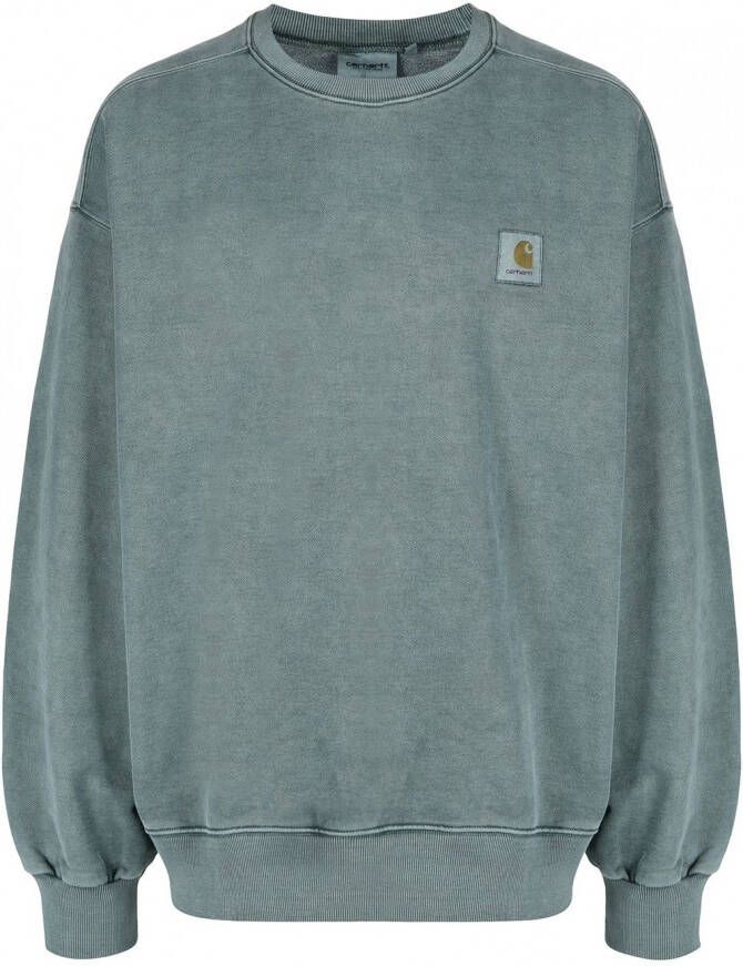 Carhartt WIP Sweater met logopatch Groen