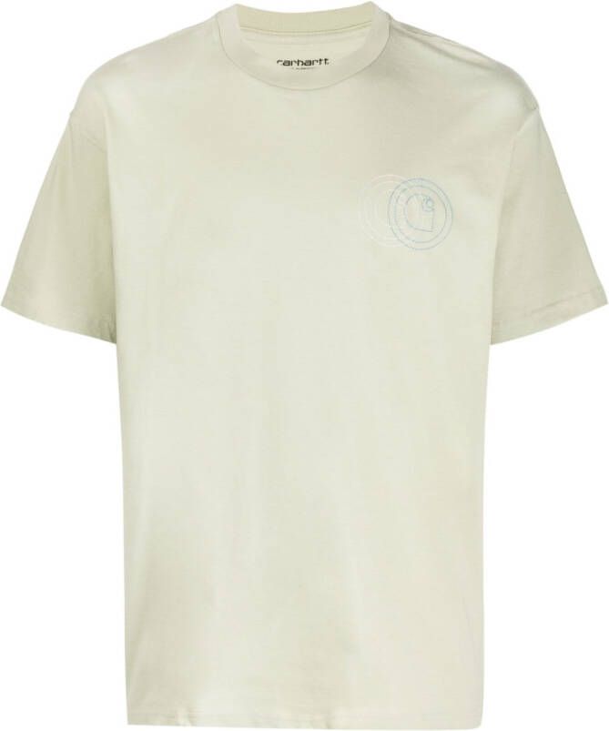 Carhartt WIP T-shirt met geborduurd logo Groen
