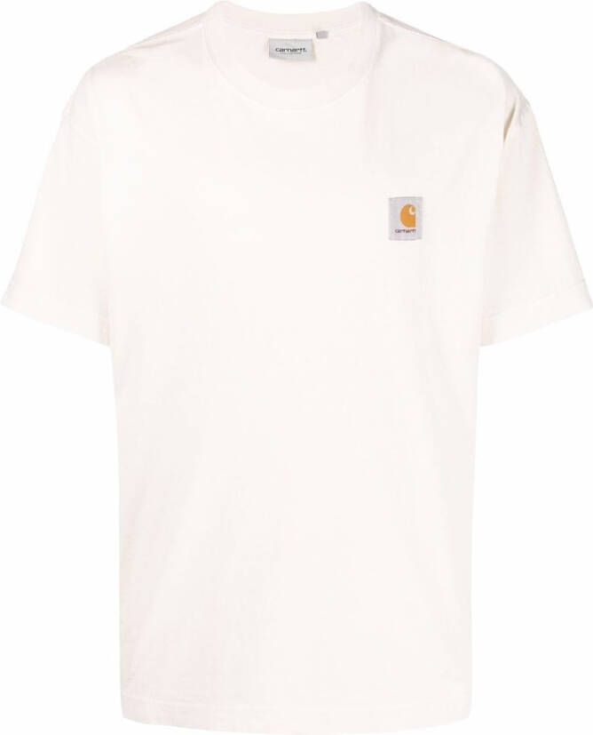 Carhartt WIP T-shirt met logopatch Beige