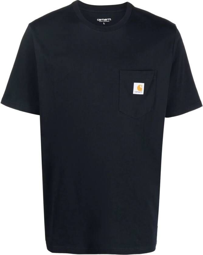 Carhartt WIP T-shirt met logopatch Blauw