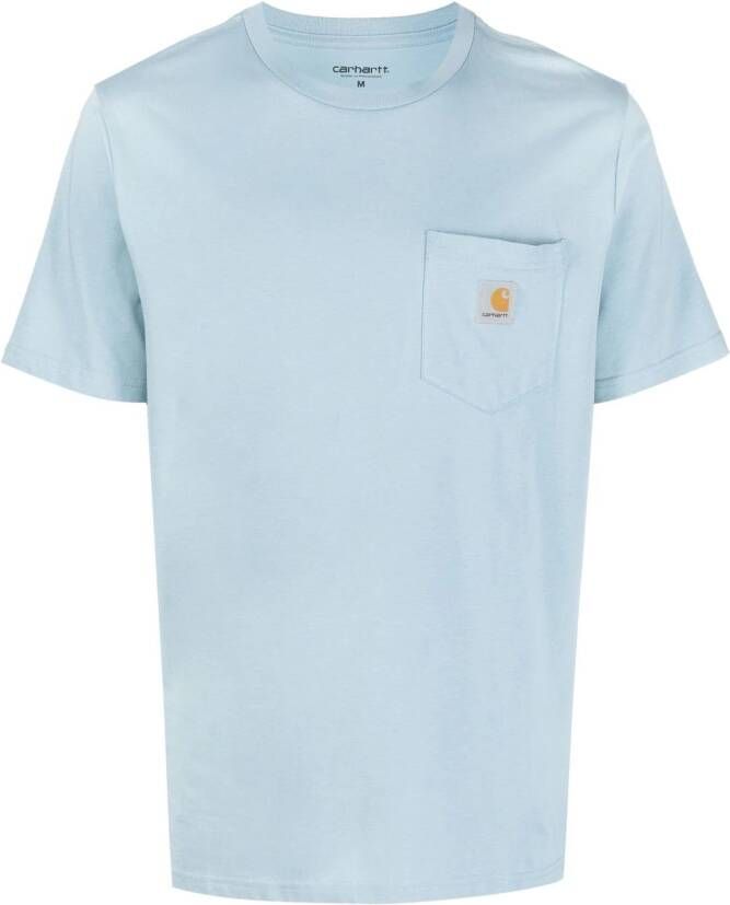 Carhartt WIP T-shirt met logopatch Blauw