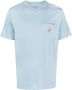 Carhartt WIP T-shirt met logopatch Blauw - Thumbnail 1