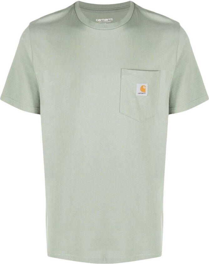 Carhartt WIP T-shirt met logopatch Groen