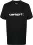 Carhartt WIP T-shirt met logoprint Zwart - Thumbnail 1