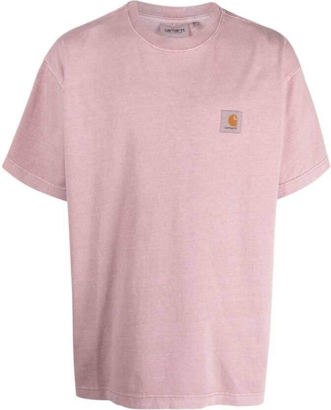 Carhartt WIP T-shirt met logopatch Roze