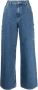 Carhartt WIP Jeans met wijde pijpen Blauw - Thumbnail 1