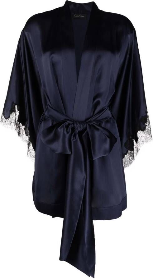 Carine Gilson Badjas met kant Blauw