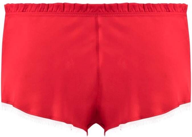 Carine Gilson Shorts met bloemenprint Rood