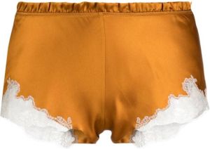 Carine Gilson Slip met kanten detail Oranje