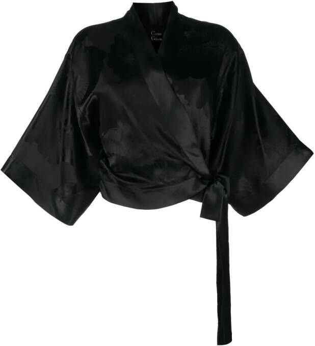 Carine Gilson Zijden blouse Zwart