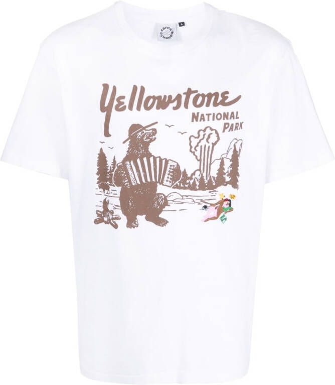 CARNE BOLLENTE T-shirt met print Wit