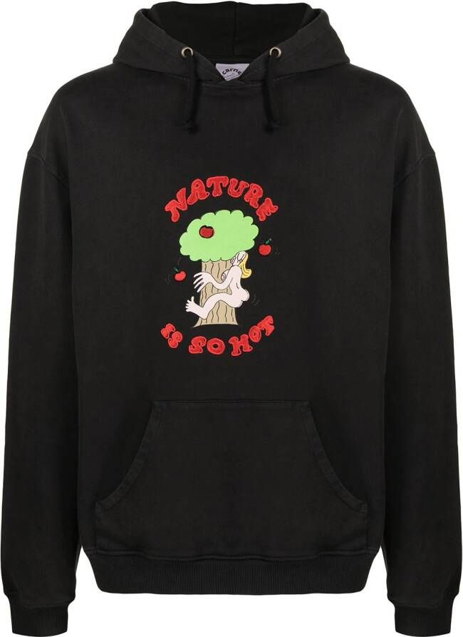 CARNE BOLLENTE Hoodie met print Zwart