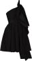 Carolina Herrera Asymmetrische mini-jurk Zwart - Thumbnail 1