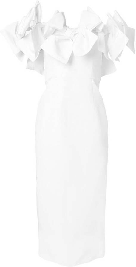 Carolina Herrera Mini-jurk met strikdetail Wit
