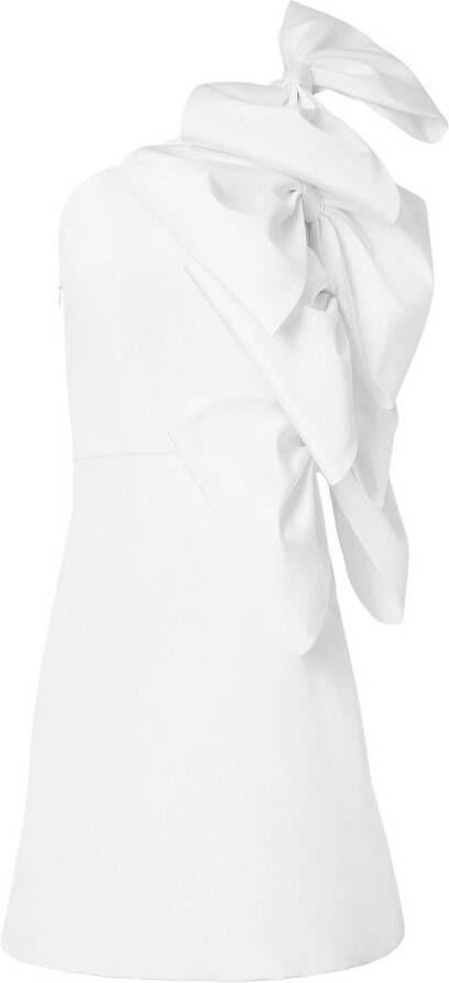 Carolina Herrera Mini-jurk verfraaid met strik Wit