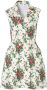 Carolina Herrera Jurk met gekerfde revers Wit - Thumbnail 1