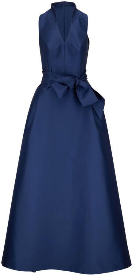 Carolina Herrera Jurk met strikdetail Blauw