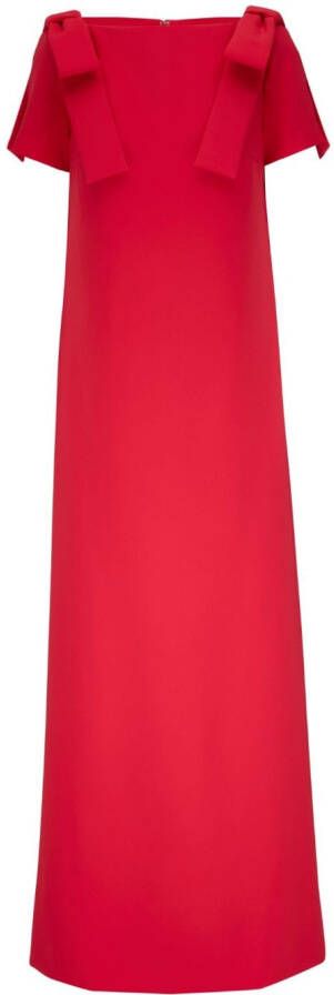 Carolina Herrera Jurk met strikdetail Rood