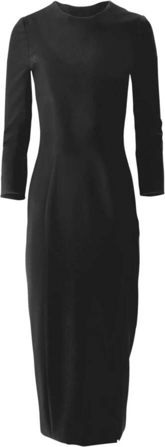 Carolina Herrera Midi-jurk met gedraaid detail Zwart