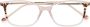 Carolina Herrera Bril met vierkant montuur Beige - Thumbnail 1