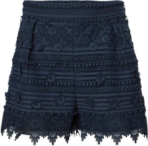 Carolina Herrera Shorts met kant Blauw