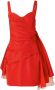 Carolina Herrera Mouwloze mini-jurk Rood - Thumbnail 1