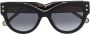 Carolina Herrera Zonnebril met wayfarer montuur Zwart - Thumbnail 1