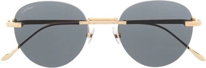 Cartier Eyewear CT0331S zonnebril met rond montuur Goud