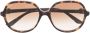 Cartier Eyewear CT0350S zonnebril met oversized montuur Bruin - Thumbnail 1