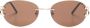 Cartier Eyewear Zonnebril met ovalen montuur Goud - Thumbnail 1