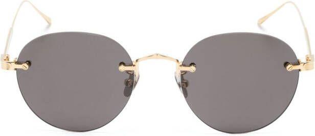 Cartier Eyewear Zonnebril met vierkant montuur Goud