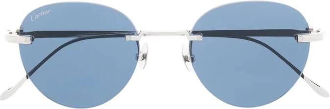 Cartier Eyewear Pasha zonnebril zonder montuur Zilver