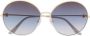 Cartier Eyewear Zonnebril met rond montuur Goud - Thumbnail 1