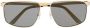 Cartier Eyewear Santos de Cartier zonnebril Goud - Thumbnail 1