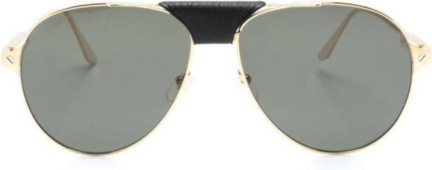 Cartier Eyewear Santos De Cartier zonnebril Goud
