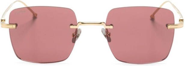 Cartier Eyewear Signature C de Cartier Precious zonnebril met rechthoekig montuur Goud